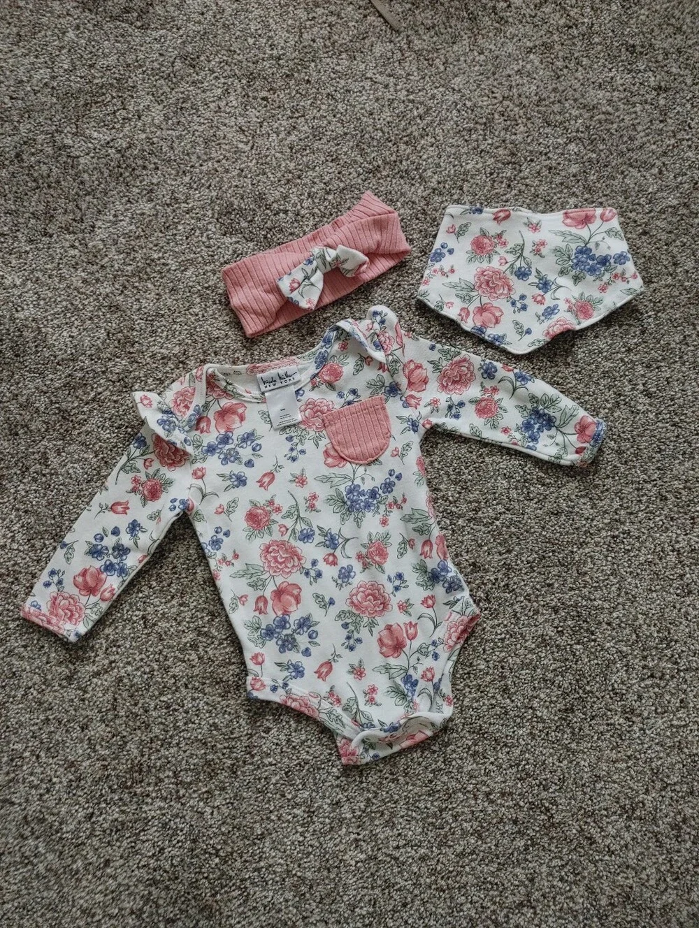6/9M Nicole Miller Floral Baby Girl Outfit Set